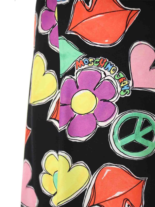 マキシドレス - マルチカラー shop online: MOSCHINO JEANS