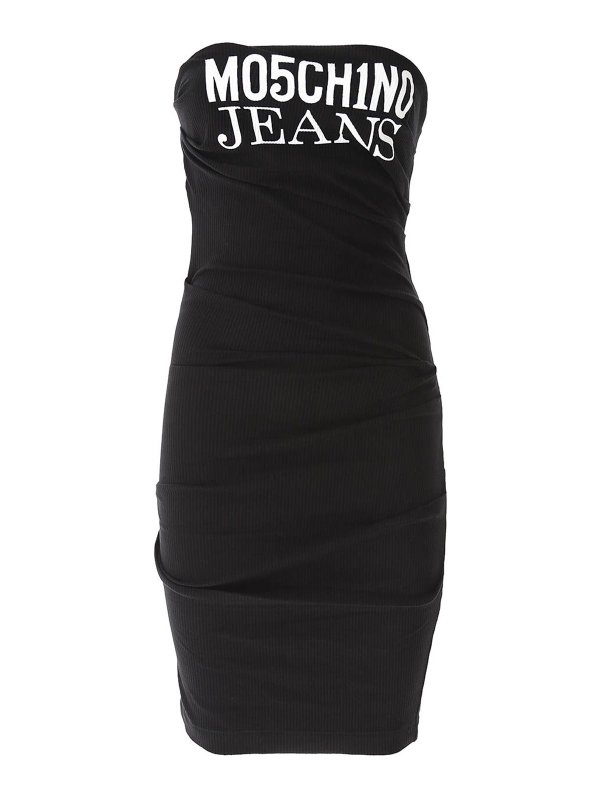 MOSCHINO JEANS: ショートドレス - ショートドレス - 黒