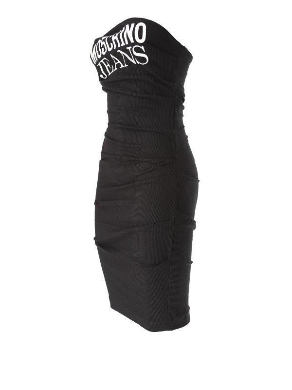 ショートドレス - 黒 shop online: MOSCHINO JEANS