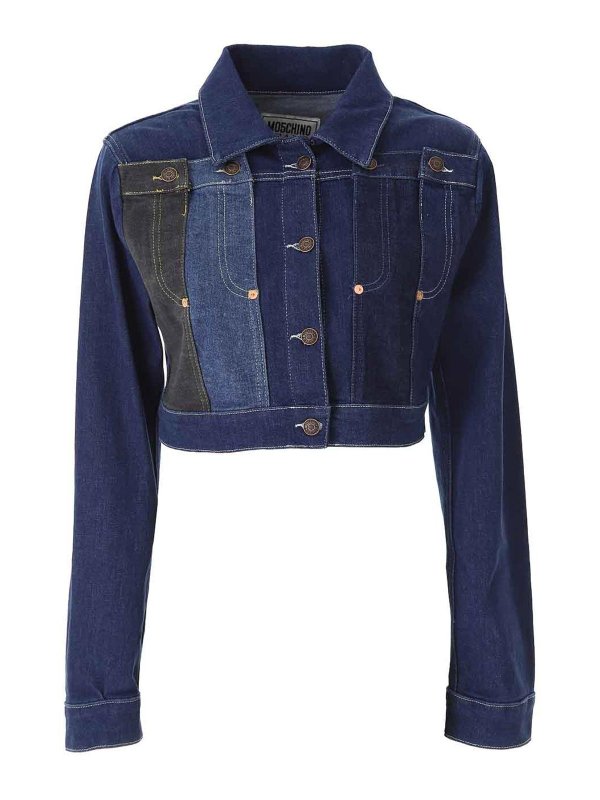 MOSCHINO JEANS: デニムジャケット - デニムジャケット - ブルー