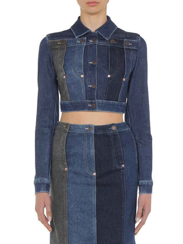 MOSCHINO JEANS: デニムジャケット online - デニムジャケット - ブルー