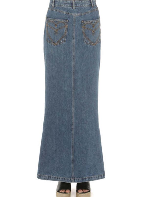 The Best Shops MOSCHINO JEANS: Denim Long Skirt