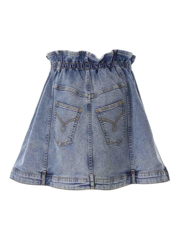 MOSCHINO JEANS: ミニスカート online - ストレートジーンズ - ブルー