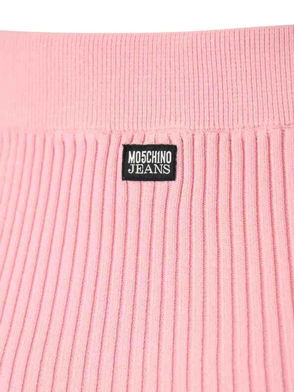 膝丈/ミディスカート - ピンク shop online: MOSCHINO JEANS