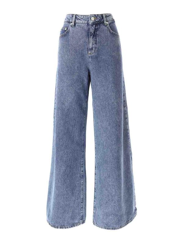 MOSCHINO JEANS: straight leg jeans - Palazzo Jeans