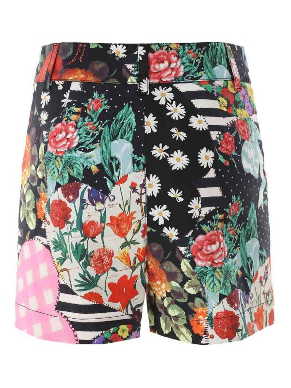 The Best Shops MOSCHINO JEANS: Trousers Shorts - Archive Print shorts