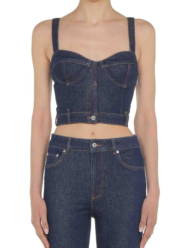 MOSCHINO JEANS: Tops & Tank tops online - Denim Top