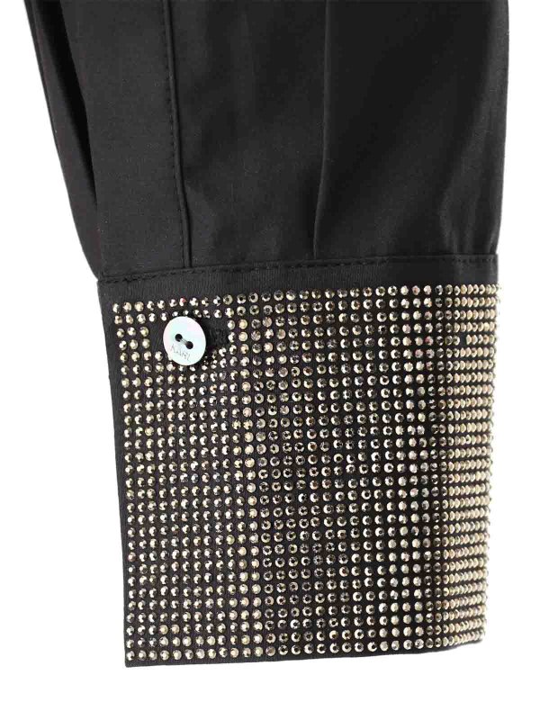 Rhinestone Cropped Shirt shop online: KARL LAGERFELD