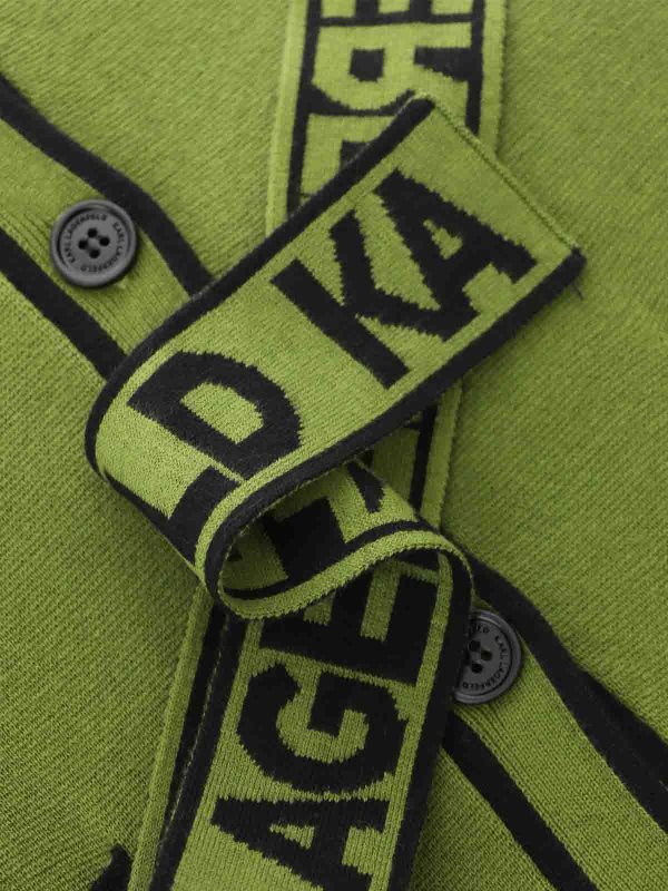 Cardigan con cintura shop online: KARL LAGERFELD