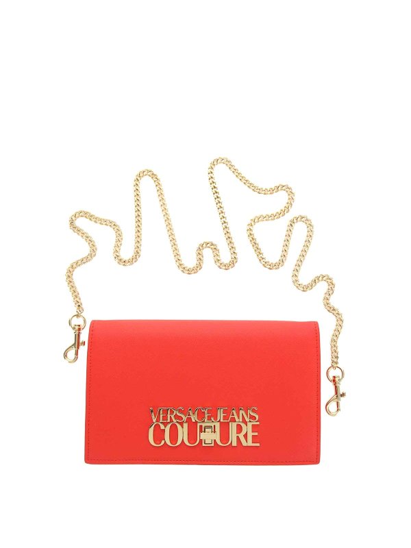 Versace Jeans Couture: wallets & purses - Logo Lock Wallet On Chain