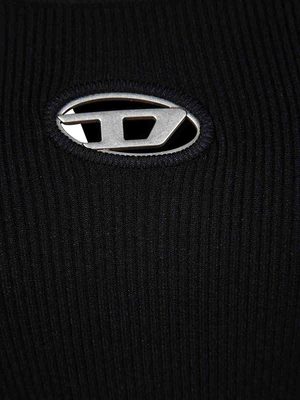 The Best Shops DIESEL: abiti lunghi - M-Vera Abito Logo Manica Lunga