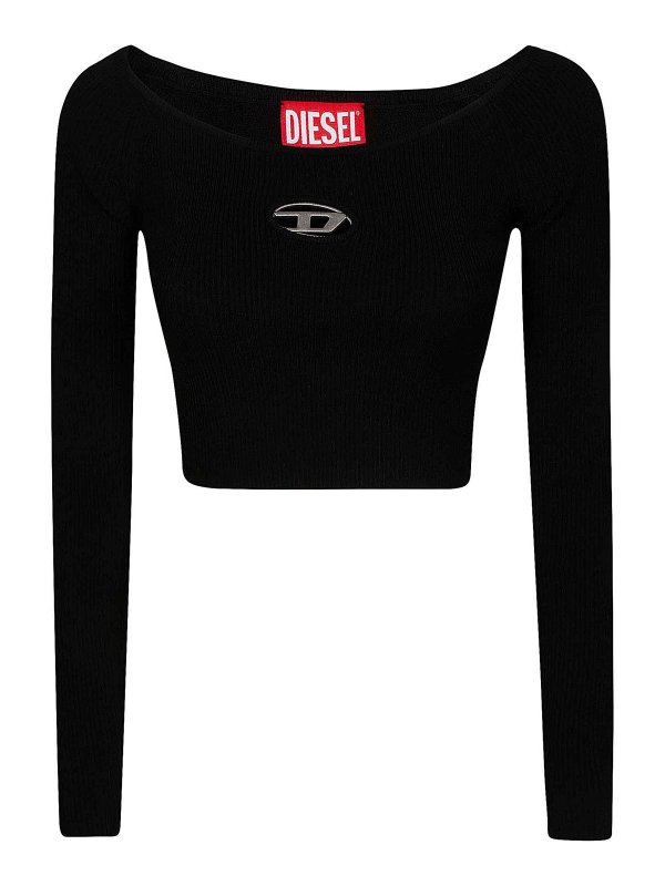 DIESEL: Tシャツ - Tシャツ - 黒