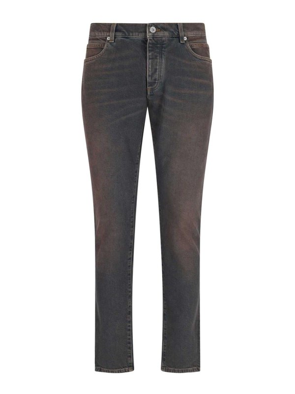 Balmain: straight leg jeans - Jeans Slim