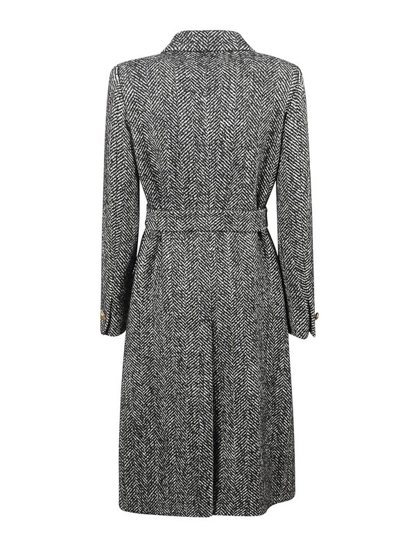 TAGLIATORE: short coats online - Double-breasted Midi Coat