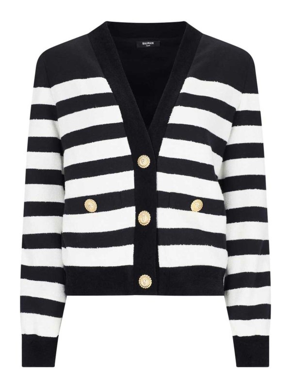 Balmain: Cárdigans - Cárdigan - Negro