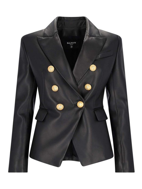Balmain: Blazer - Blazer - Negro