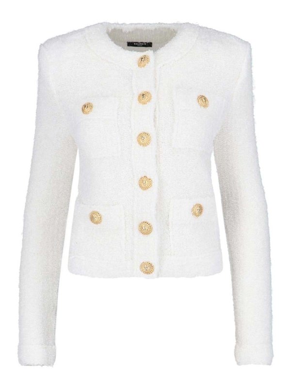 Balmain: Blazer - Blazer - Blanco