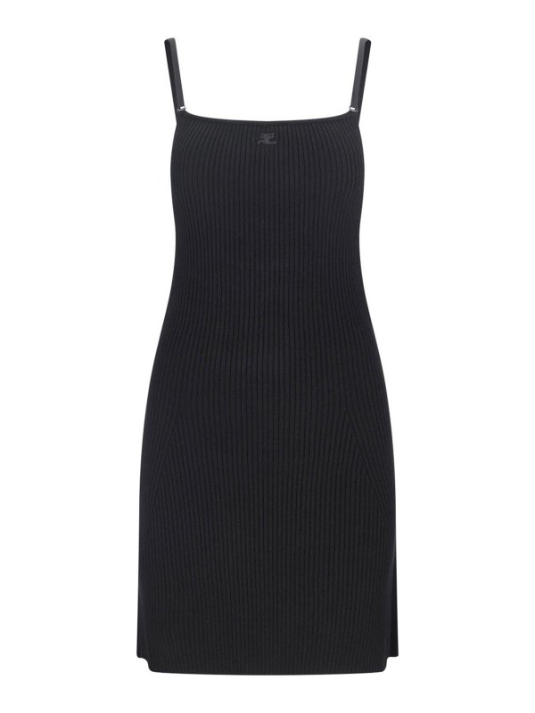 Courreges: ショートドレス - ショートドレス - 黒