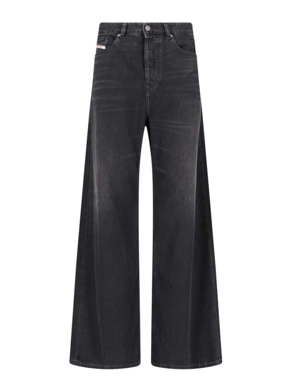 DIESEL: straight leg jeans - Jeans Palazzo
