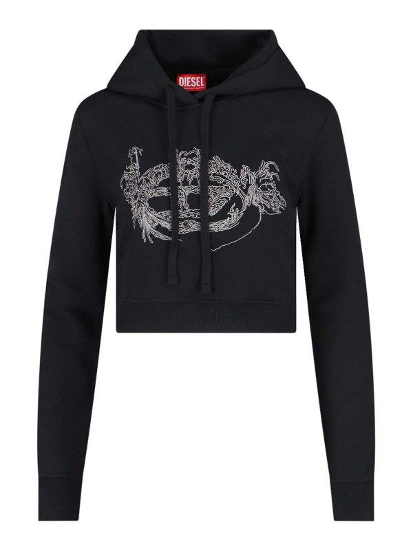 DIESEL: スウェット＆セーター - スウェットシャツ/セーター - 黒