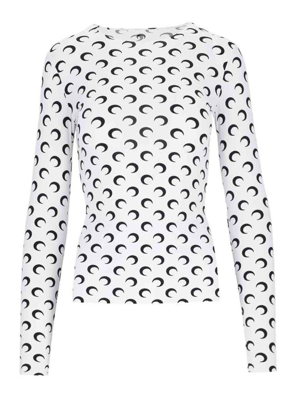 MARINE SERRE: Tops & Tank tops - Round neckline top