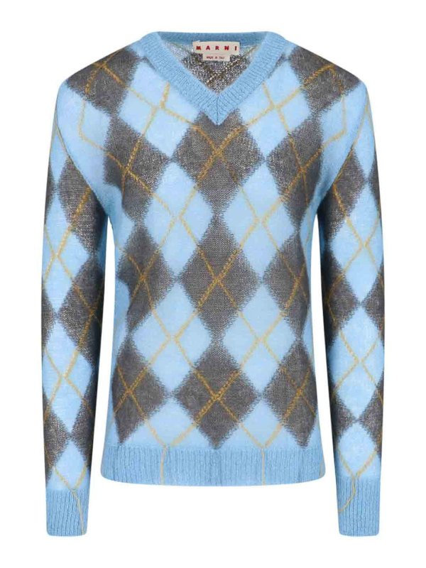 Marni: クルーネック - クルーネック - ブルー