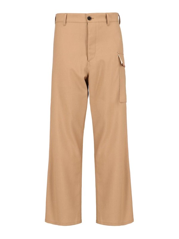 Marni: casual trousers - Virgin Wool Cargo Pants
