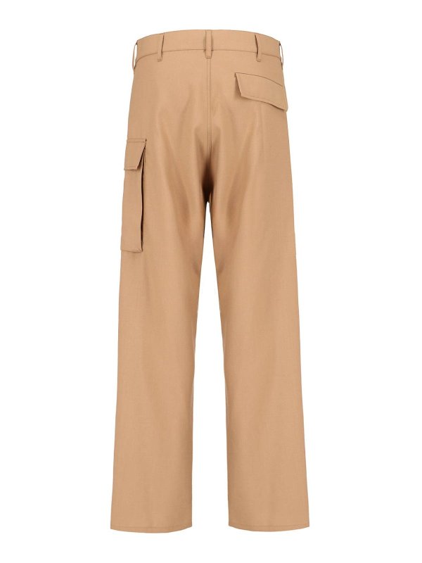 Marni: casual trousers online - Virgin Wool Cargo Pants