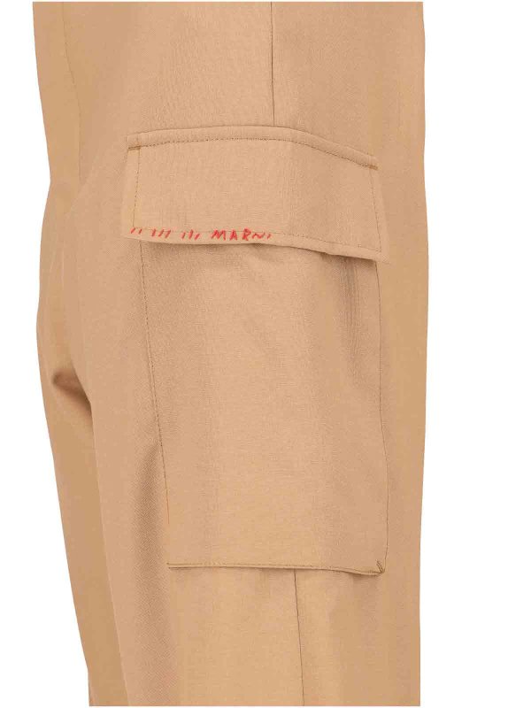 Virgin Wool Cargo Pants shop online: Marni