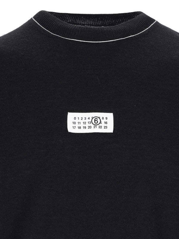 クルーネック - 黒 shop online: MM6 MAISON MARGIELA