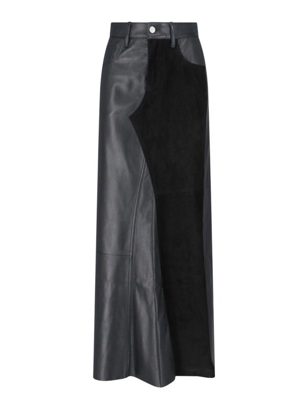 MM6 MAISON MARGIELA: Lange Röcke - Langer Rock - Schwarz