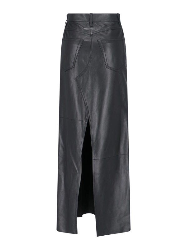 MM6 MAISON MARGIELA: Lange Röcke online - Langer Rock - Schwarz