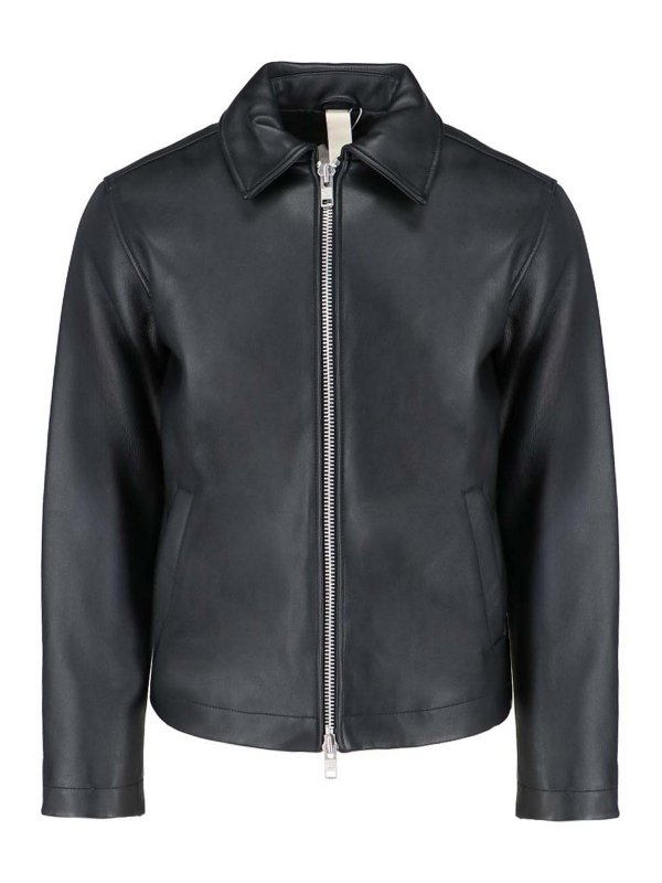SUNFLOWER: leather jacket - Leather jacket