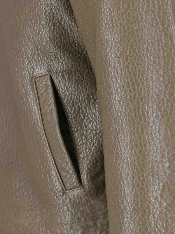 The Best Shops SUNFLOWER: leather jacket - Leather Zip Jacket