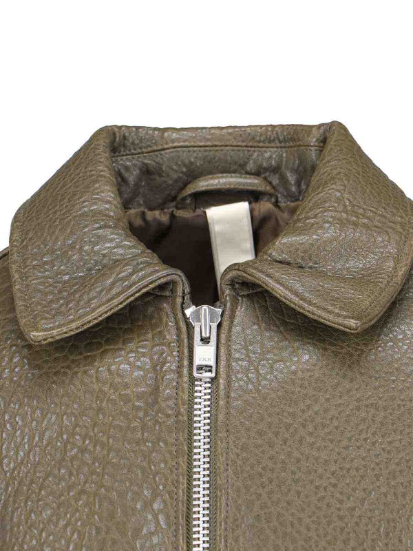 Leather Zip Jacket shop online: SUNFLOWER