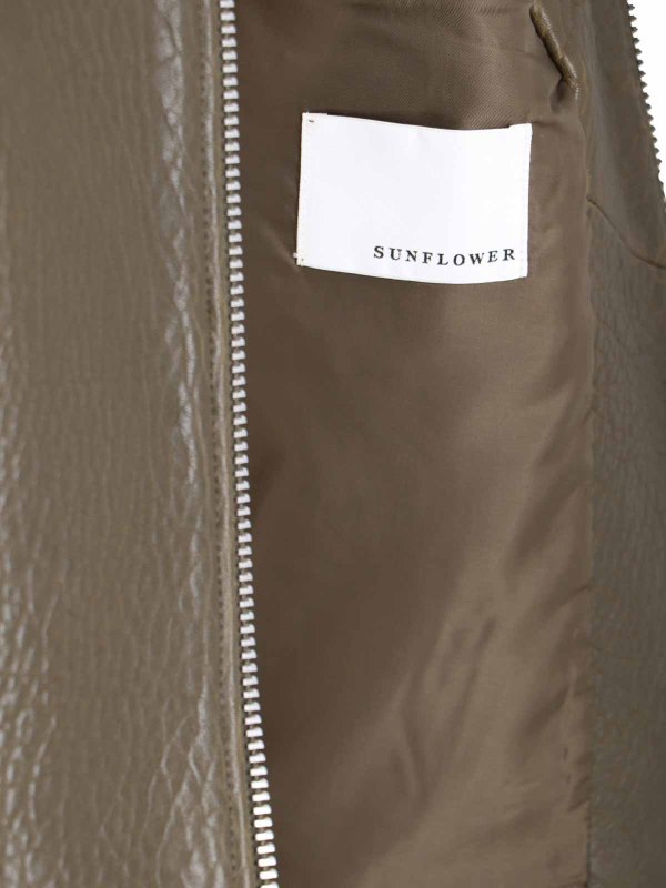 SUNFLOWER buy online Leather Zip Jacket
