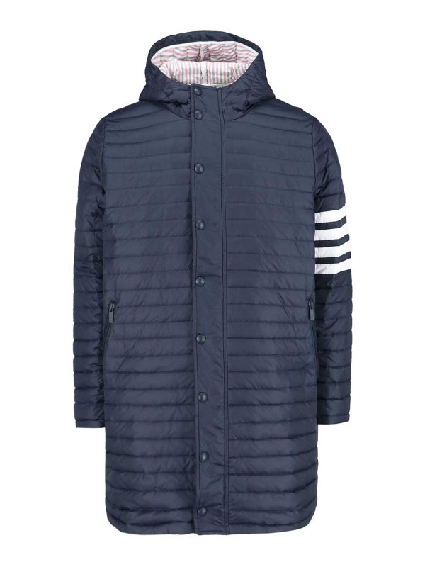 THOM BROWNE: Chaquetas y Chaquetones acolchados - Chaqueta Alcochada - Azul