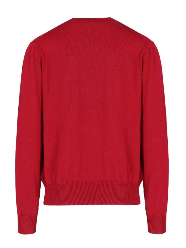 VIVIENNE WESTWOOD: Strickpullover mit Rundhalsausschnitt online - Rundhalspullover - Rot