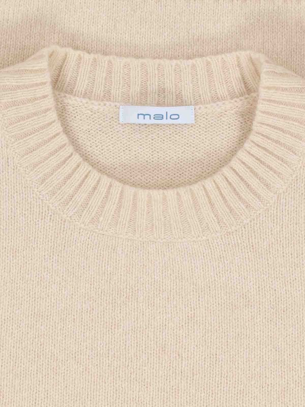 The Best Shops MALO: クルーネック - クルーネック - 白