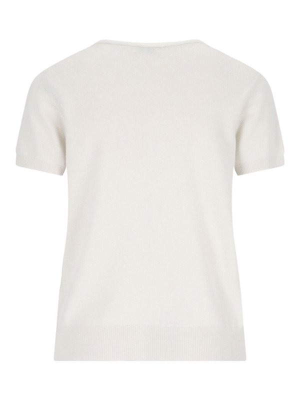 MALO: Strickpullover mit Rundhalsausschnitt online - Rundhalspullover - Weiß