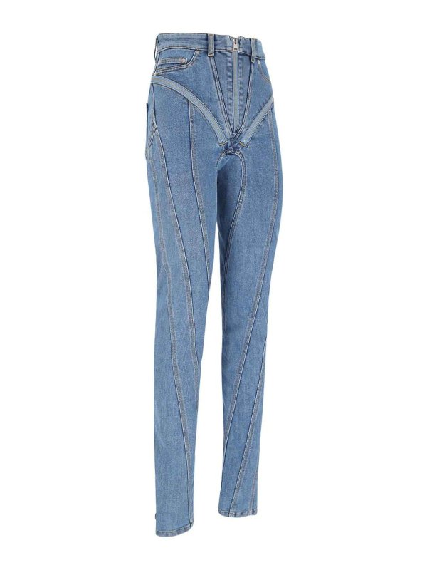 The Best Shops MUGLER: ストレートジーンズ - ストレートジーンズ - ブルー