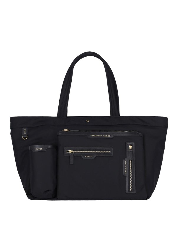 Anya Hindmarch: トートバッグ - トートバッグ - 黒