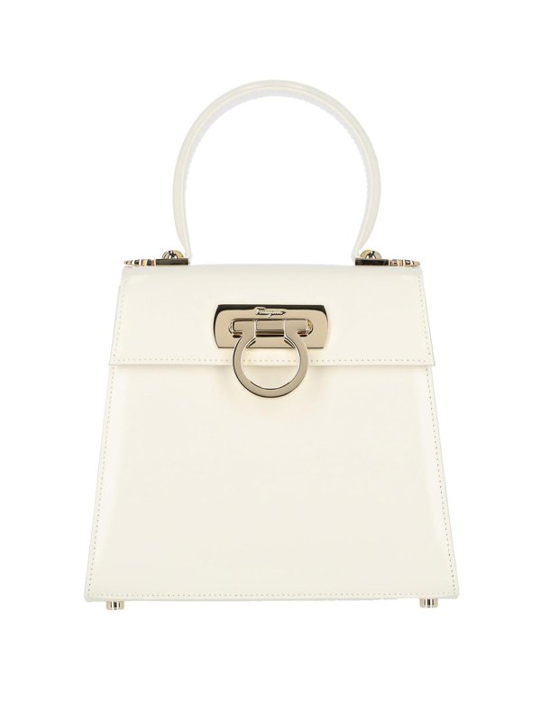 FERRAGAMO: Handtaschen - Shopper - Weiß