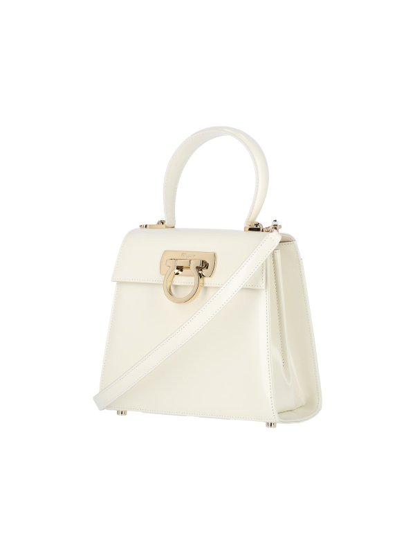 FERRAGAMO: Handtaschen online - Shopper - Weiß