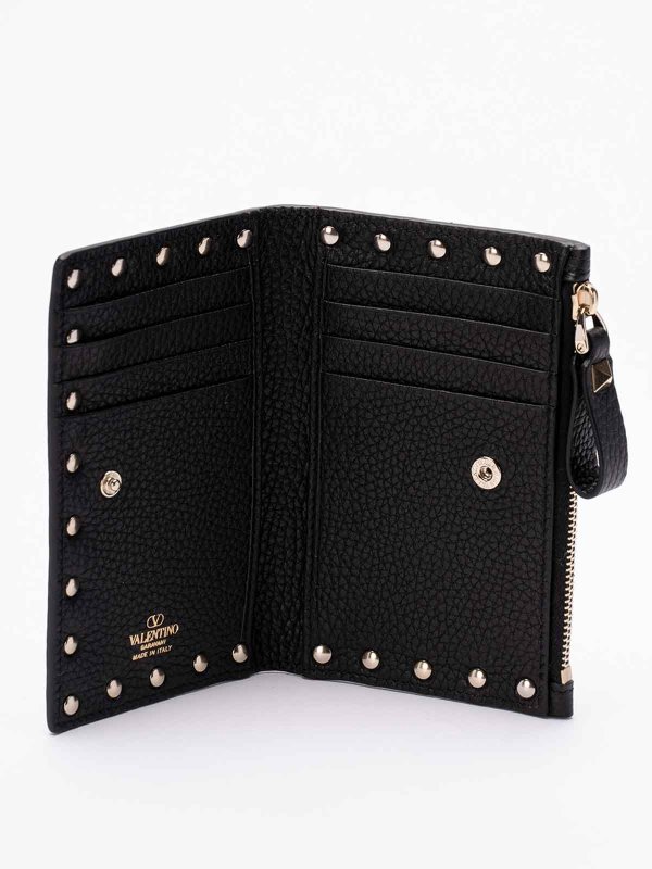 Portacarte Rockstud shop online: VALENTINO GARAVANI