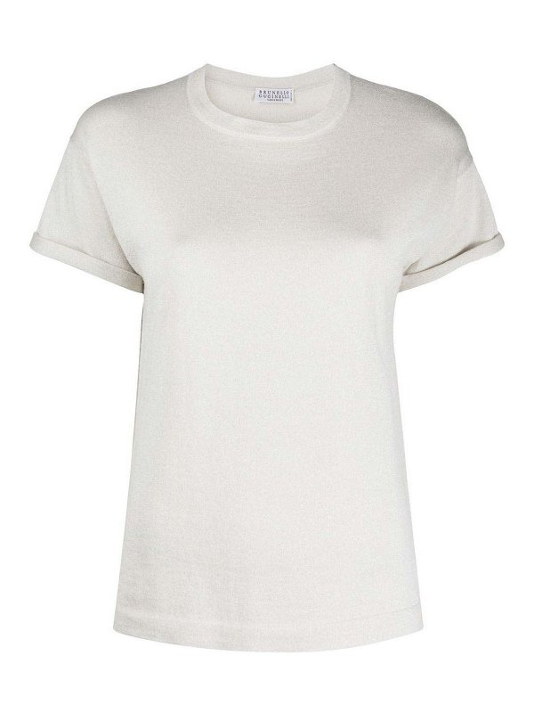 BRUNELLO CUCINELLI: クルーネック - クルーネック - 白