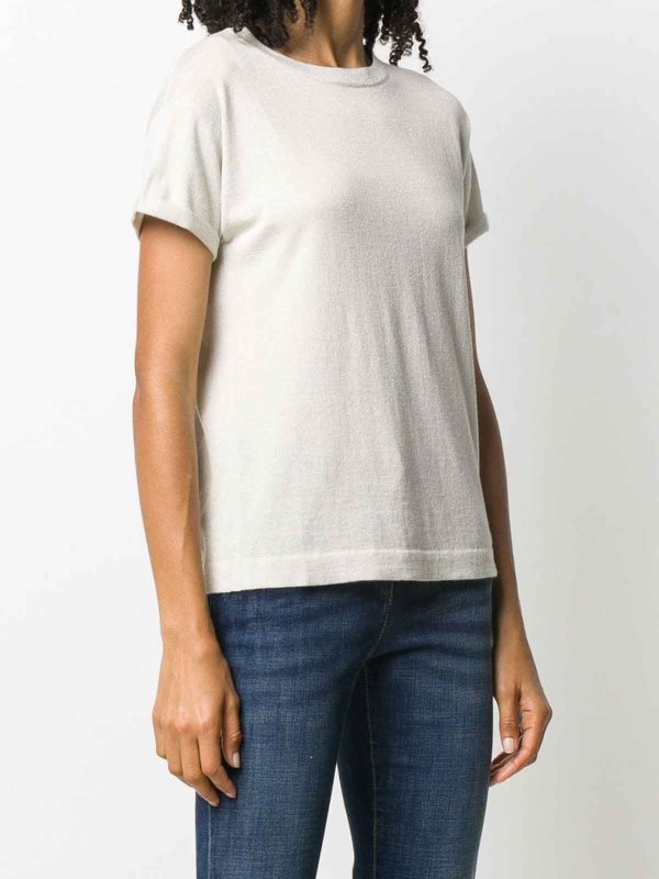 クルーネック - 白 shop online: BRUNELLO CUCINELLI