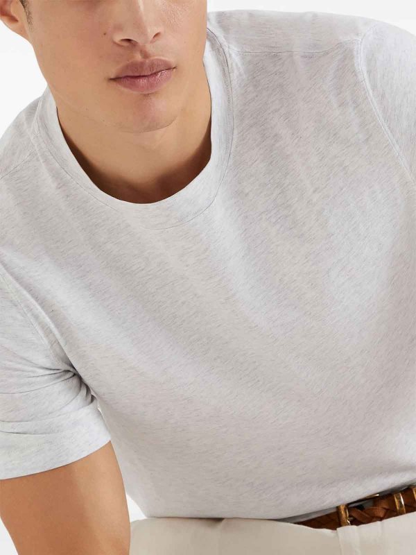 BRUNELLO CUCINELLI: T-shirts online - T-Shirt - Hellgrau