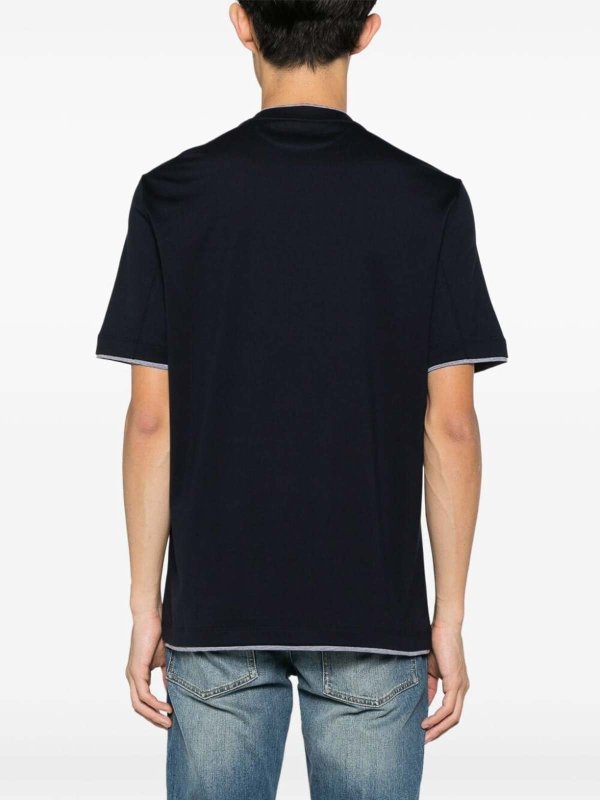 BRUNELLO CUCINELLI: T-shirts online - T-Shirt - Dunkelblau