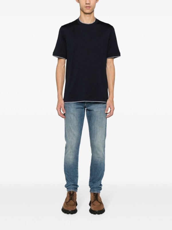 T-Shirt - Dunkelblau Replica 
online: BRUNELLO CUCINELLI
